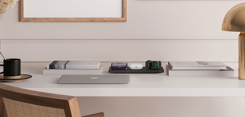 Зарядний пристрій бездротовий Belkin 3в1 MagSafe PRO iPhone/Watch/AirPods, чорний (WIZ016VFBK) [108364]