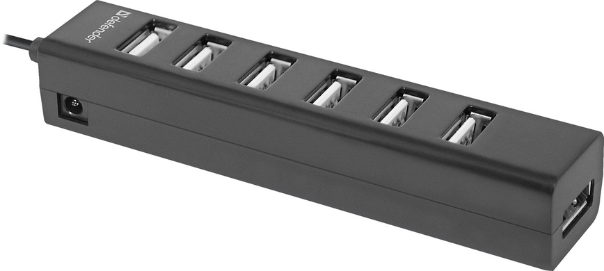 USB-хаб Defender Quadro Swift 7xUSB 2.0 (83203) [202064]