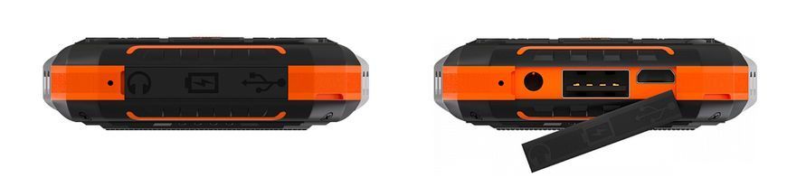 Мобiльний телефон Ergo E283 Dual Sim Black Orange (E283 Black Orange) [619777]