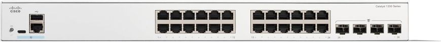 Комутатор Cisco Catalyst 1200 24xGE, 4x1G SFP (C1200-24T-4G) [105192]
