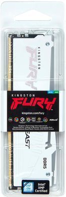 Пам'ять ПК Kingston DDR5 32GB 5600 FURY Beast RGB XMP Білий (KF556C40BWA-32) [103868]
