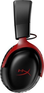 Гарнітура ігрова HyperX Cloud III, WL/USB-A/USB-C, чорно-червоний (77Z46AA) [107369]