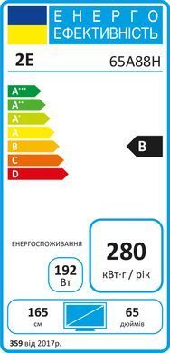 Телевізор 65" 2E MiniLED 4K 60Hz Smart WebOS Black (2E-65A88H) [102131]