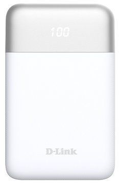 Акумулятор портативний літій-іонний Power Bank D-Link 10000мА*год 18Вт 1xUSB-A, 1xUSB-C, білий (DPP-101) [113098]
