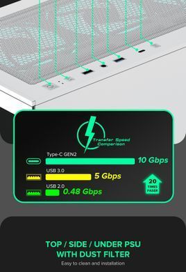 Корпус для ПК GAMEMAX (Vista AW) [303349]