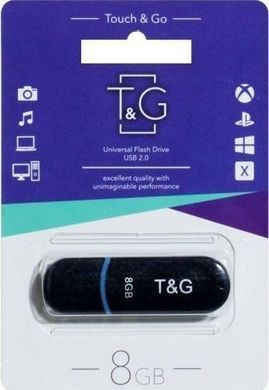 Флеш-накопичувач USB 8GB T&G 012 Classic Series Black (TG012-8GBBK) [607252]