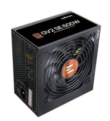 Блок живлення Zalman GV2SE (600W) 88%, 80+ Bronze, 120мм, 1xMB 24pin(20+4), 1xCPU(4pin+ 8pin), 4xMolex, 6xSATA, 2xPCIe 8pin(6+2) (ZM600-GV2SE) [109528]