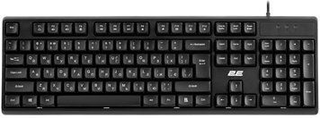 Клавіатура мембранна 2E KS131 104key, USB-A, EN/UK, чорний (2E-KS131UB_UA) [114141]