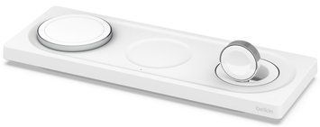 Зарядний пристрій бездротовий Belkin 3в1 MagSafe PRO iPhone/Watch/AirPods, білий (WIZ016VFWH) [108365]