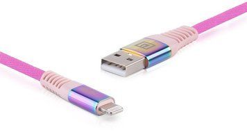 Кабель REAL-EL USB - Lightning (M/M), 1 м, Rainbow (EL123500051) [604063]