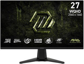 Монітор MSI 27" MAG 275QF-E20 2xHDMI, DP, Audio, IPS, 2560x1440, 200Hz, 0.5ms, sRGB 101%, G-SYNC, FreeSync (9S6-3CAA1M-003) [114944]