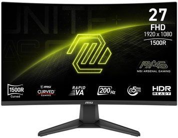 Монітор MSI 27" MAG 276CF-E20 2xHDMI, DP, Audio, VA, 200Hz, 0.5ms, sRGB 98%, CURVED, AdaptiveSync (9S6-3CE11M-032) [101442]