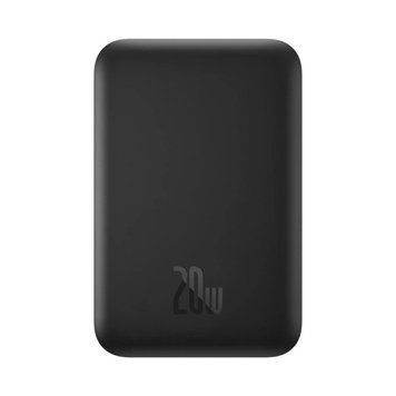 Зовнішній акумулятор Baseus Magnetic Mini Air Wireless Fast Charge Power Bank 6000mAh 20W Cluster Black（With Simple Series Charging Cable Type-C to (P10059002113-00) [805544]
