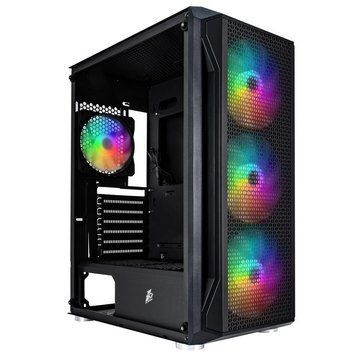Корпус 1stPlayer Black без БЖ (X5-BK-4F1) [608824]