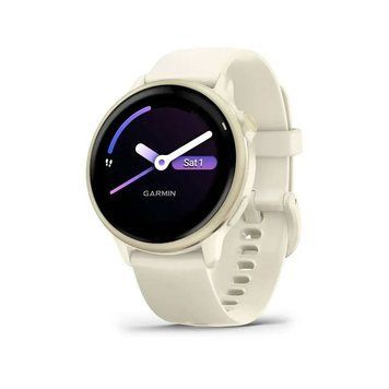 Смарт-годинник Garmin Vivoactive 6 Lunar Gold with Bone Silicone Band (010-02985-41) [610968]