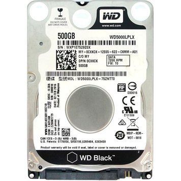 Накопичувач HDD 2.5" SATA 500GB WD Black 7200rpm 32MB (WD5000LPLX) Ref (WD5000LPLX_) [607991]