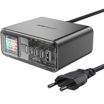 Зарядний пристрій 4xUSB 218W (3xUSB-C+USB-A) Gan Z4 Fast Charger Acefast (6974316282587) [402126]