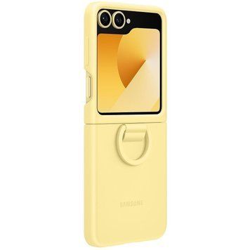 Чохол-накладка Samsung Silicone Cover with Ring для Samsung Galaxy Flip 6 Yellow (EF-PF741TYEGUA) [614847]