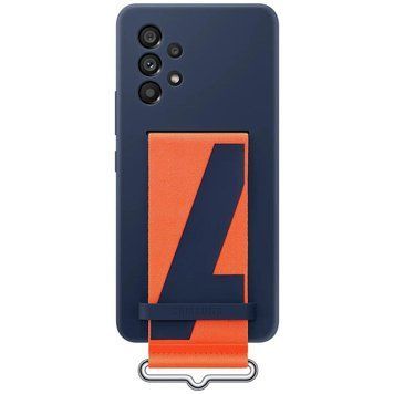 Чохол-накладка Samsung Silicone Cover with Strap для Samsung Galaxy A53 SM-A536 Navy (EF-GA536TNEGRU) [602934]