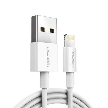 Кабель Ugreen US155 USB - Lightning (M/M), 2 м, White (20730) [613539]