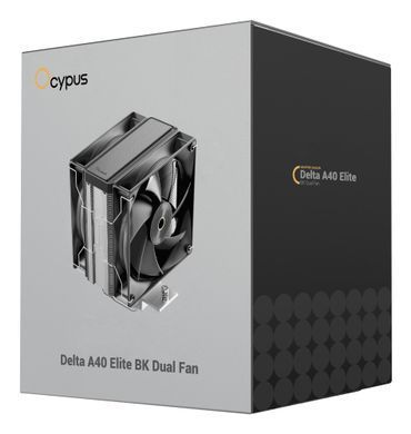 Система охолодження для комп'ютерного процесора DELTA A40 ELITE BK DUAL FAN OCYPUS (DELTA-A40-BK2NNWN00X-GL) [502916]