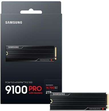 Накопичувач SSD Samsung M.2 2TB PCIe 5.0 9100PRO+ радіатор (MZ-VAP2T0CW) [109357]