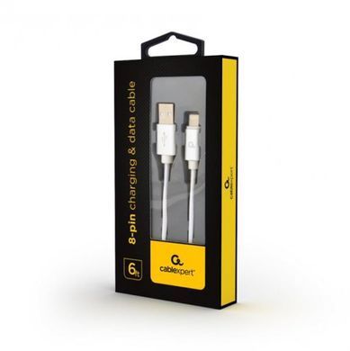Кабель Cablexpert USB - Lightning (M/M), 1.8 м, сріблястий (CCB-mUSB2B-AMLM-6-S) [611294]