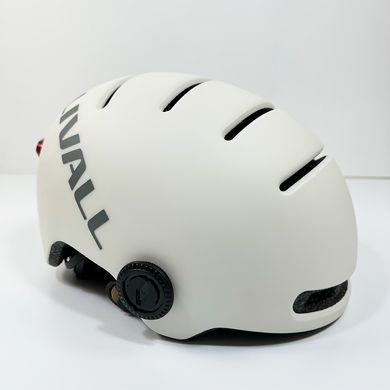Захисний шолом Livall L23 (L) Ivory White (58-62см), сигнал поворотів та стопів, додаток, зйомний візор (пульт BR80 в комплекті не іде) (LIV-000L23-4310) [80042]