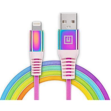 Кабель REAL-EL USB - Lightning (M/M), 1 м, Rainbow (EL123500051) [604063]