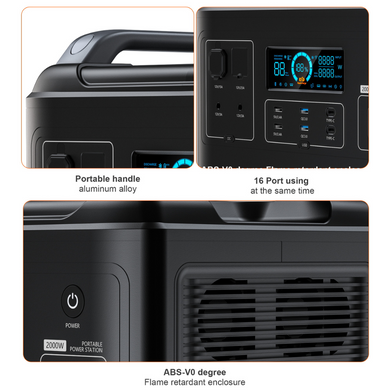 Портативна зарядна станція CHOETECH 2000W Powerstation (BS006) [300917]