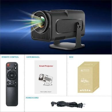 Проектор H96 MAX HY320 LED LCD FullHD 230AL 16:9 H713 1G/8G Android 11.0 HDMI WiFi BT сірий (H96MAX_HY320) [403355]