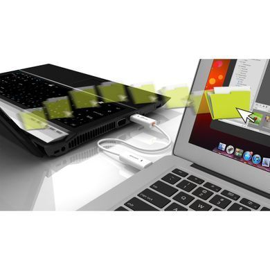 Адаптер J5create USB-A/USB-A (M/M), 1.8 м, White (JUC400-N) [618530]