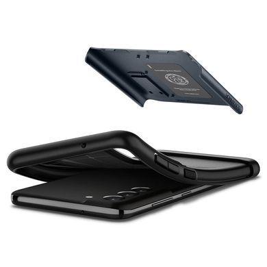 Чохол-накладка Spigen Slim Armor для Samsung Galaxy S21 FE SM-G990 Metal Slate (ACS03152) [616540]