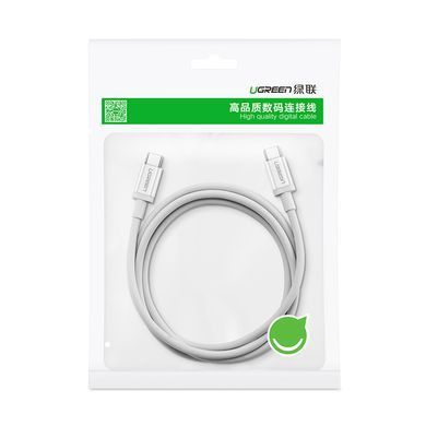 Кабель USB 2.0 Type-C M-M, 2 м, 60W Білий, ABS Cover US264 UGREEN (60520) [404054]