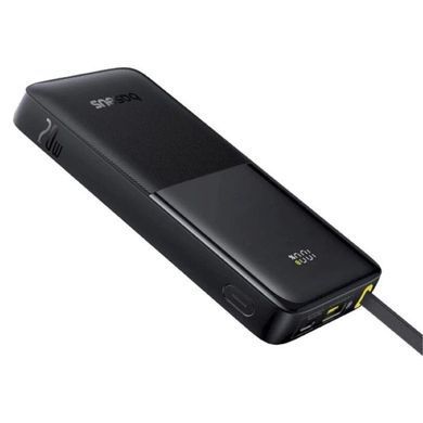 Зовнішній акумулятор Baseus Bipow 2 Digital Display Power Bank With Built-in USB-C Cable 10000mah 20W Cluster Black (P10077101113-00) [806520]