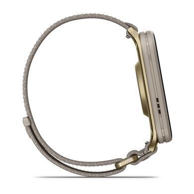 Смарт-годинник Garmin Venu X1 Soft Gold Titanium with French Grey Nylon (010-02980-33) [619690]