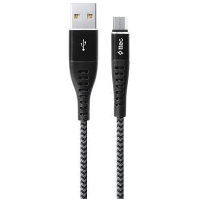 Кабель Ttec USB - micro USB (M/M), ExtremeCable, 1.5 м, Black (2DKX03MS) [604046]