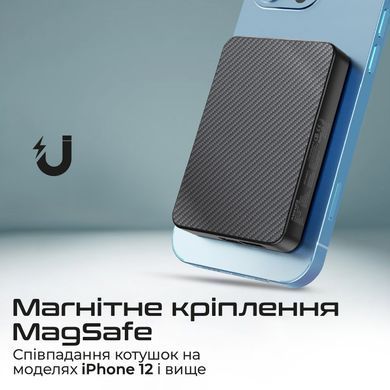 Універсальна мобільна батарея Promate TransPack-5 5000mAh 22.5W Black (transpack-5.black) [603486]