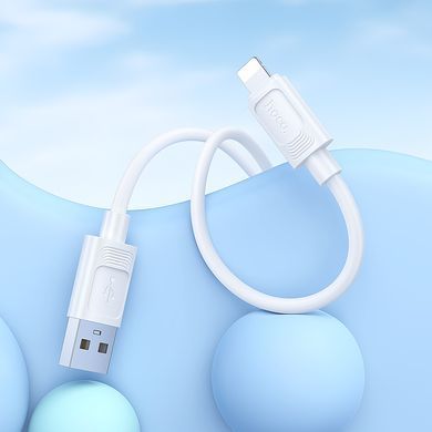 Кабель HOCO X122 Benefit silicone charging data cable iP White (6942007662192) [806390]
