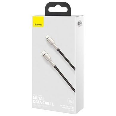 Кабель Baseus Cafule Series Metal Data Cable Type-C to iP PD 20W 2m Black (CATLJK-B01) [802542]