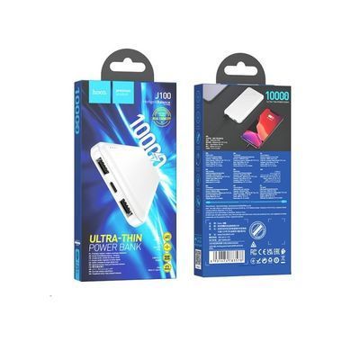 Зовнішній акумулятор HOCO J100 High-ranking power bank(10000mAh) White (6931474783578) [806298]