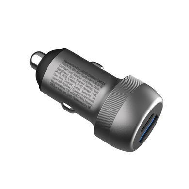 Автомобільний зарядний пристрій ColorWay 2USB (Type-C PD35W + USB QC3.0 35W) 70W Gray (CW-CHA066PD-GR) [618406]