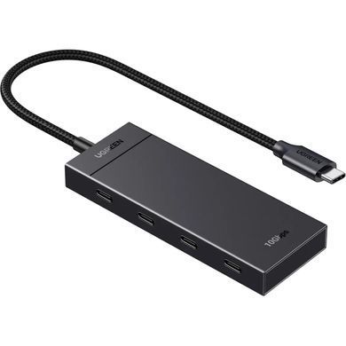 Хаб USB 3.2 Type-C -> 4хUSB-C 3.2 Gen2 10Gbps Black CM806 Ugreen (35584) [404139]