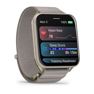 Смарт-годинник Garmin Venu X1 Soft Gold Titanium with French Grey Nylon (010-02980-33) [619690]