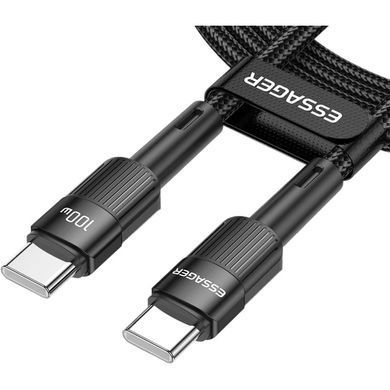Кабель Essager Star USB Type-C - USB Type-C (M/M), 100W, 2 м Black (EXCTT1-XCA01) [620294]
