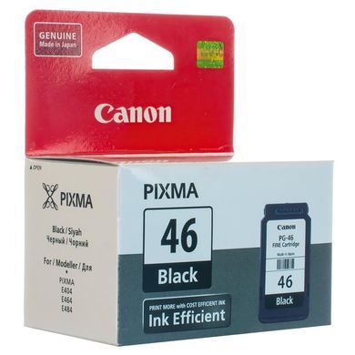 Картридж Canon (PG-46) Pixma E404/E464 Black (9059B001) [617428]
