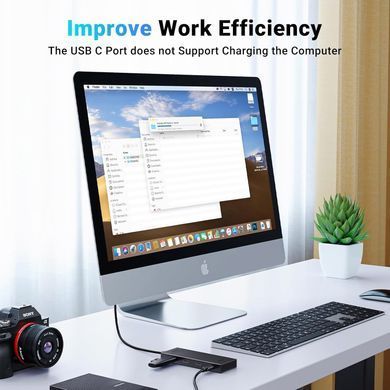 Хаб USB 3.2 Type-C -> 4хUSB-C 3.2 Gen2 10Gbps Black CM806 Ugreen (35584) [404139]