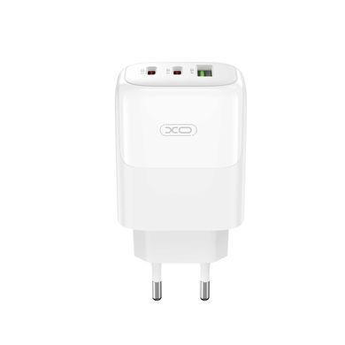 Мережевий зарядний пристрій XO L139 (2USB-С, 1USB, 3А) PD, QC 3.0 White (L139.white) [603326]