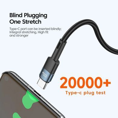 Кабель Essager Star USB Type-C - USB Type-C (M/M), 100W, 2 м Black (EXCTT1-XCA01) [620294]