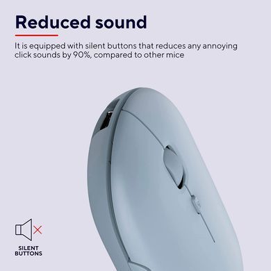 Миша Trust Puck Rechargeable, Ultra-Thin, BT/WL, Silent, синій (24126_TRUST) [104043]